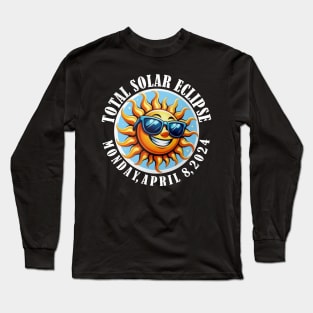 Total Solar Eclipse 2024 - Eclipse 2024 Long Sleeve T-Shirt